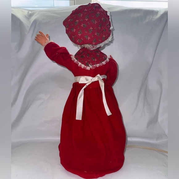 VINTAGE RENNOC ANIMATION CHRISTMAS MRS CLAUS 19” GLOWING CANDLE MISSING GLASSES. - Picture 2 of 4